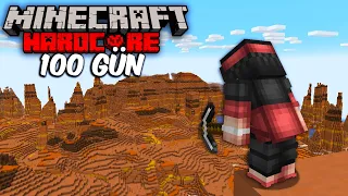 Minecraft Hardcore'da KIRMIZI ÇÖL Dünyasında 100 gün hayatta kalmak…