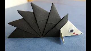 Как сделать ежика оригами из бумаги | Origami paper hedgehog