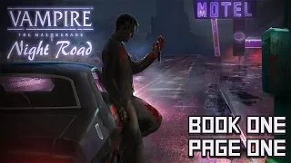 Lets All Play Vampire the Masquerade Night Road, Book 1 Page 1 || Terminally Nerdy