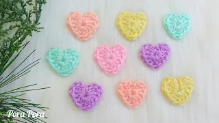 How To Crochet A Heart For Beginners I Crochet Small Heart I Valentines Crochet Ideas