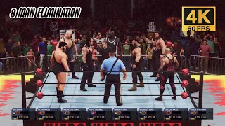 WWE 2K20 8-MAN ELIMINATION Wcw Heavy Weight Championship