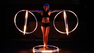 Satya Bella Hypnotizing Mutli-Phoenix LED Hoop Act