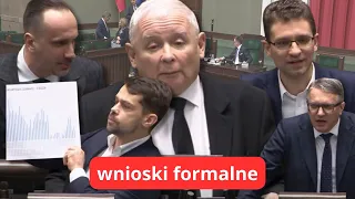 Sejm - wszystkie wnioski formalne [25 stycznia 2024 r.]