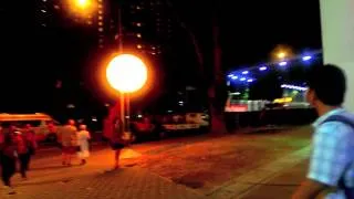 2013 F1 Singapore GP V8's Sound  - Bay Grandstand Undercroft Tunnel & Esplande Straight