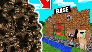 RETO DE LA BASE VS 1000000 KONG 😰😱 BASE BEBE NOOBSI Y BEBE NOOB VS KONG MINECRAFT TROLL + ROLEPLAY