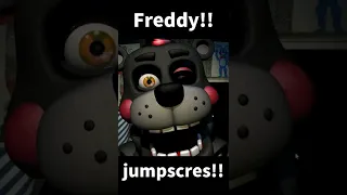 FNAF  freddy! Jumpscares!!!!  #fnaf #shorts