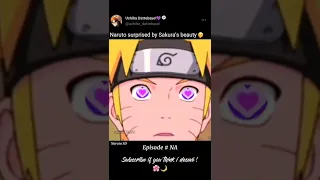 Naruto surprised by Sakura's beauty 🤭