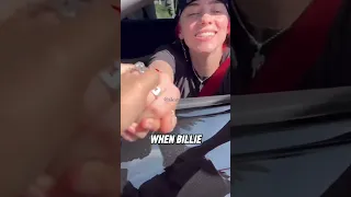 Billie Eilish Halts Car to Interact with Fans.... #shorts