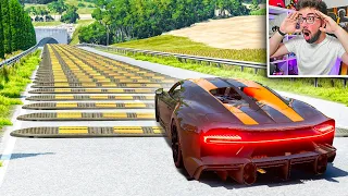 CAR CRASHES vs 1.000 SPEED BUMPS 😱 | BeamNG Drive