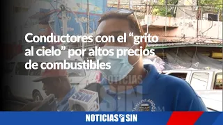 Conductores alarmados ante altos precios de combustibles