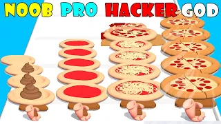 NOOB vs PRO vs HACKER vs GOD - Pizza Stack 3D