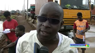 Kaloum (Conakry): la route du ‘’Petit Bateau’’ se trouve dans un piteux état