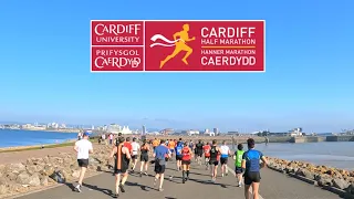 Half Marathon with Music | Virtual Run Fast Race | Treadmill Workout Scenery | Cardiff Half 2021