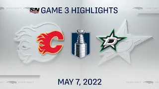 NHL Game 3 Highlights | Flames vs. Stars - May 7, 2022