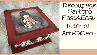 DIY Decoupage: Simple & Easy box "Santoro" Εύκολο κουτί «Santoro»  Caja fácil "Santoro" ArteDiDeco