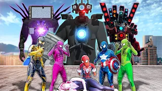 TEAM SPIDER-MAN vs BAD GUY TEAM #30 | Marvel's Spider-Man 2 - NAPOLEON - skibidi toilet 66 - Tiger 3