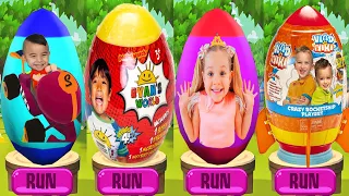 Tag with Ryan vs CKN Toys Car Hero vs Vlad and Niki vs Diana Pet Dash - Run Gameplay