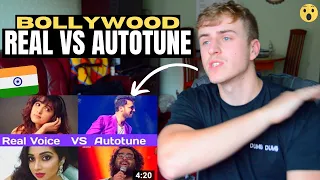BOLLYWOOD Real Voice vs Autotune! (Arijit, Shreya, Atif, Guru, Neha etc)