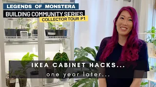 P1. IKEA MILSBO Cabinet Hacks for Houseplants | Collector Plant Tour | Building Community Series