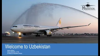 Heston Airlines (on behalf of Uzbekistan Airways), A330-200 arrival at Tashkent Airport