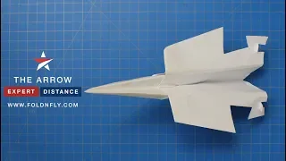 ✈ A Fast Paper Plane -The Arrow - Fold 'N Fly