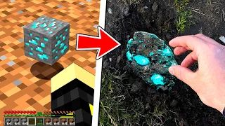 BUSCANDO ITEMS de MINECRAFT en la VIDA REAL 😱