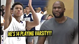 14 Year Old Dajuan Wagner Jr Plays VARSITY & Is a LEGIT Problem!! His Pops Scored 100 In a Game!