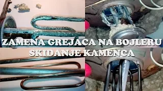 Zamena grejača bojlera, čišćenje kamenca i šema veze