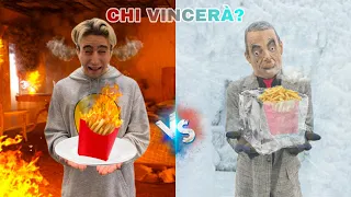 MANGIAMO SOLO CIBO CALDO VS CIBO FREDDO PER 24 ORE CONTRO MR BEAN!! *chi vincerà?*