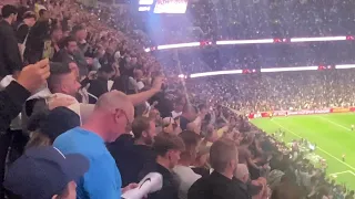 Tottenham v Liverpool. Scene after the final whistle ! Electric atmosphere