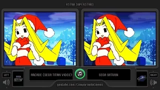 Astra Superstars (Arcade vs Sega Saturn) Side by Side Comparison | Vc Decide