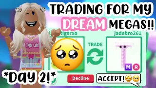 TRYING TO GET MY DREAM MEGAS DAY 2!🐢💕*SUCCESSFUL*😱#adoptmeroblox #preppyadoptme #preppyroblox