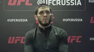 UFC Санкт-Петербург. Ислам Махачев: "Хотел бы биться 3 раза в год"