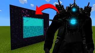 How To Make A Portal To The Upgraded Titan Cameraman Dimension in Minecraft!