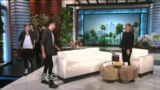 One Direction - Ellen TV show (big entrance)