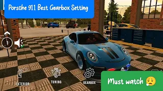 Porsche 911 Best Gearbox Setting for 1695hp || Car parking Multiplayer ||