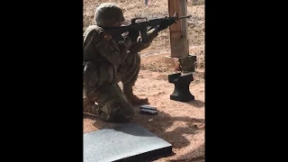 FTX March 2019, Rifle Marksmanship, M-16A2 Kneeling