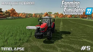 Mowing GRASS and TURNING it INTO HAY | Haut-Beyleron Farm | Farming Simulator | #5