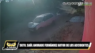 POLICÍA SAÚL FERNÁNDEZ ANDRADE AUTOR DE LOS ACCIDENTES