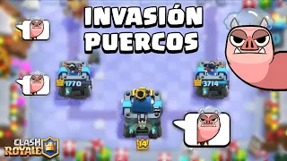 TODOS USAN EL EMOTE DEL PUERCO! 🐷😈 Clash royale Temporada 30 (season 30) CLASH CON MAWI