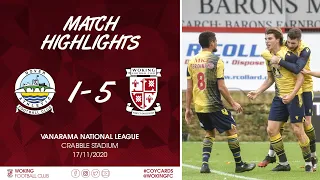 Dover Athletic 1 - 5 Woking | Match Highlights