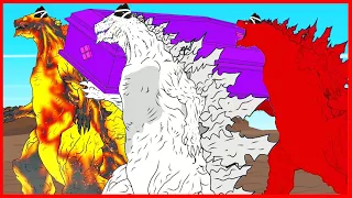 EVOLUTION of WHITE GODZILLA vs RED EVOLUTION of RED GODZILLA | Coffin Dance Meme Cover