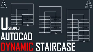 AutoCAD Dynamic Staircase Tutorial 3