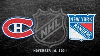 NHL Canadiens vs Rangers | Nov.16, 2021