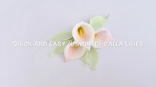 How to make an unwired Calla-Lily sugar flower