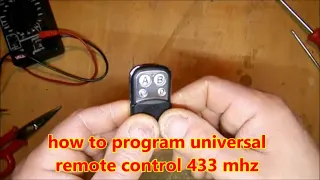 ⚡how to program a 433 mhz universal remote control
