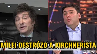 MILEI DESTROZÓ AL KIRCHNERISTA DE BOSSIO - Javier Milei sorteó su sueldo 9/6/2022