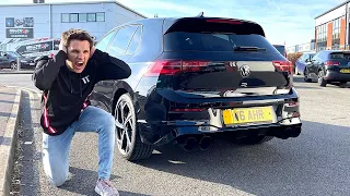 LOUD NEW EXHAUST FOR MY 2021 VW GOLF R!