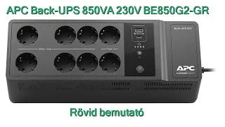 APC Back-UPS 850VA BE850G2-GR szünetmentes tápegység rövid bemutató