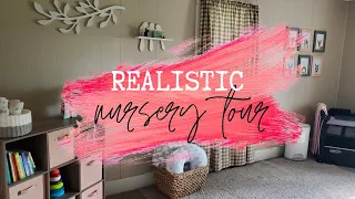 REALISTIC NURSERY TOUR // Baby Girl Nursery Ideas // Organization Tips, Affordable Decor and More!